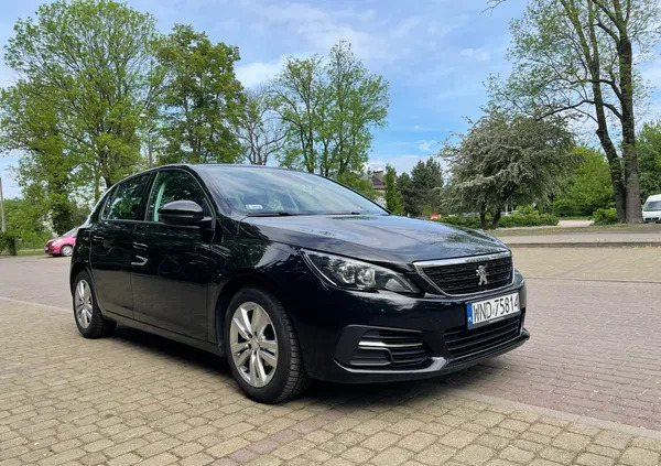 mazowieckie Peugeot 308 cena 42000 przebieg: 153613, rok produkcji 2018 z Stargard